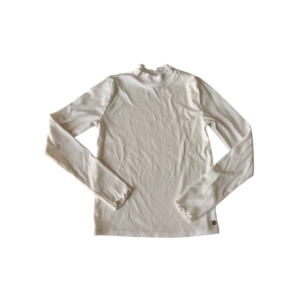 Volcom Women's White XS Mock Neck Long Sleeve Top